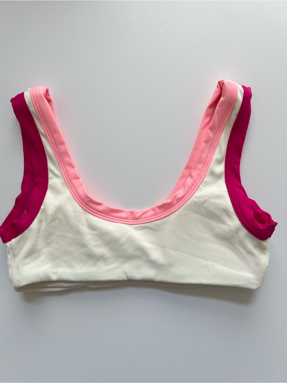 New L*SPace Swim Lala Bikini Top Small Cream Pink - Picture 3 of 8